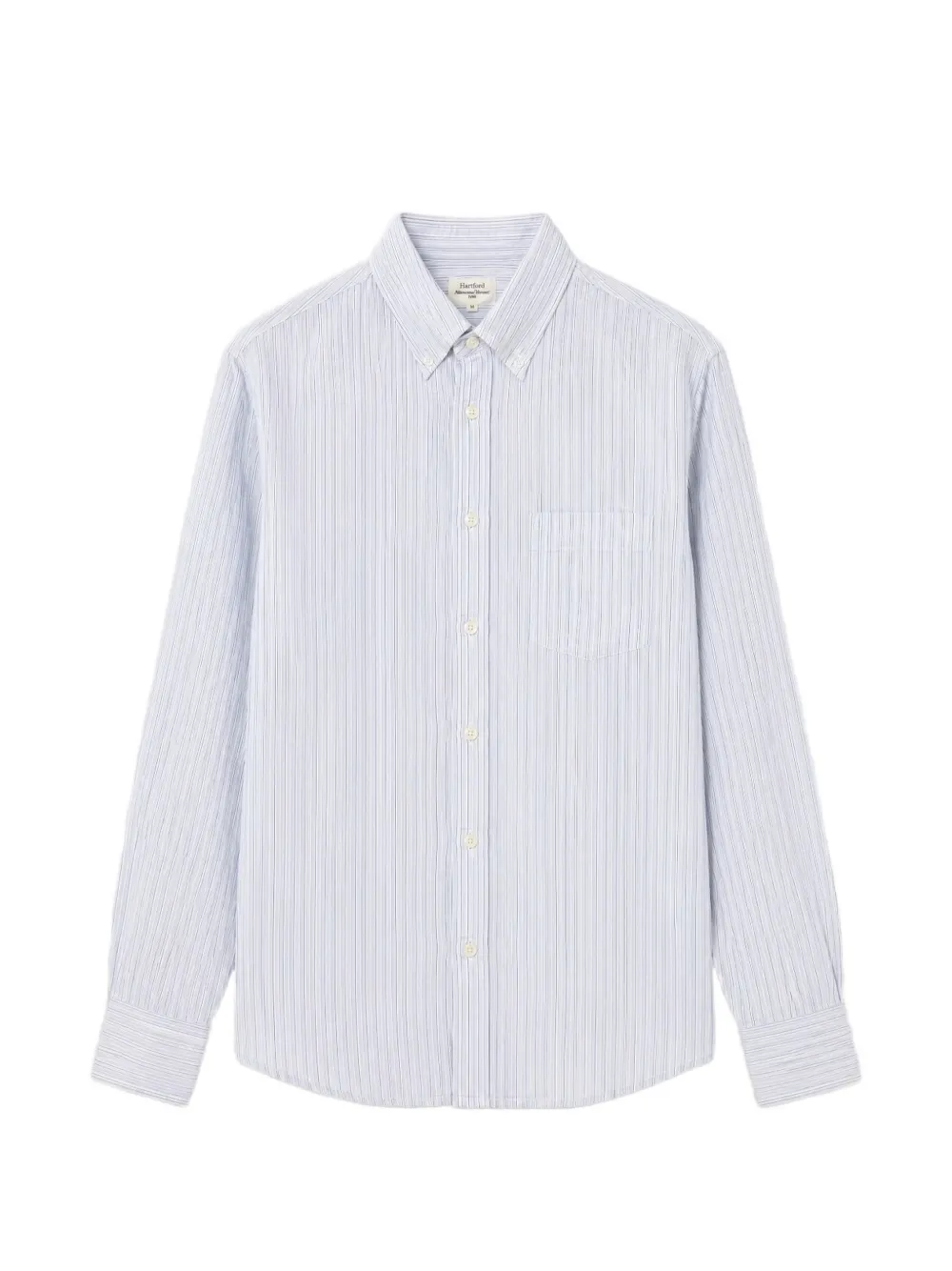 HARTFORD striped button-down shirt - Bianco