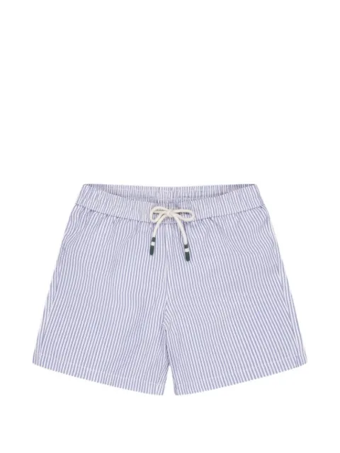 HARTFORD striped seersucker swim shorts