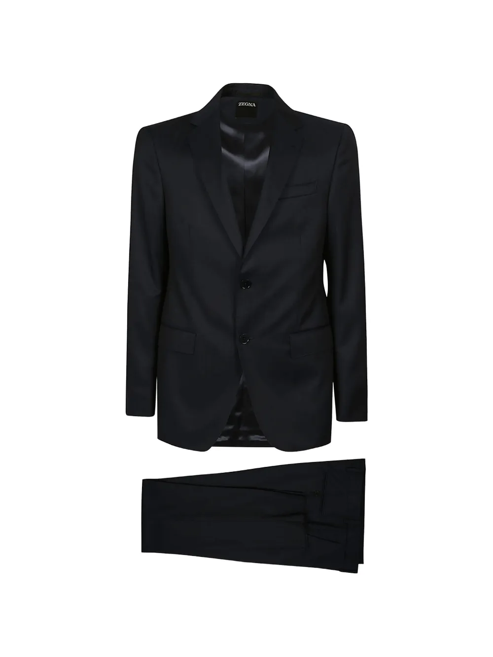 Zegna single-breasted two-piece suit - Blu
