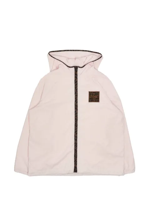 Fendi Kids logo-patch FF-trim jacket