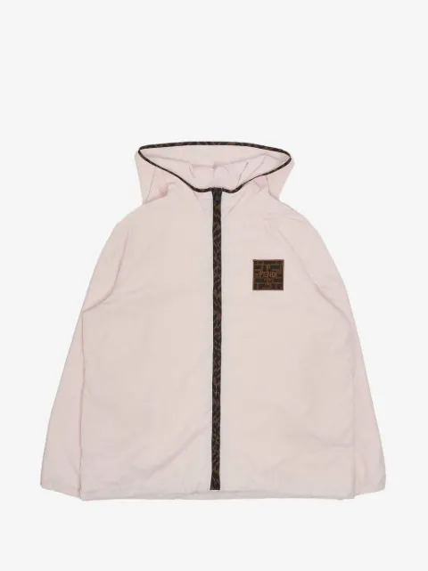 Fendi Kids logo-patch FF-trim jacket