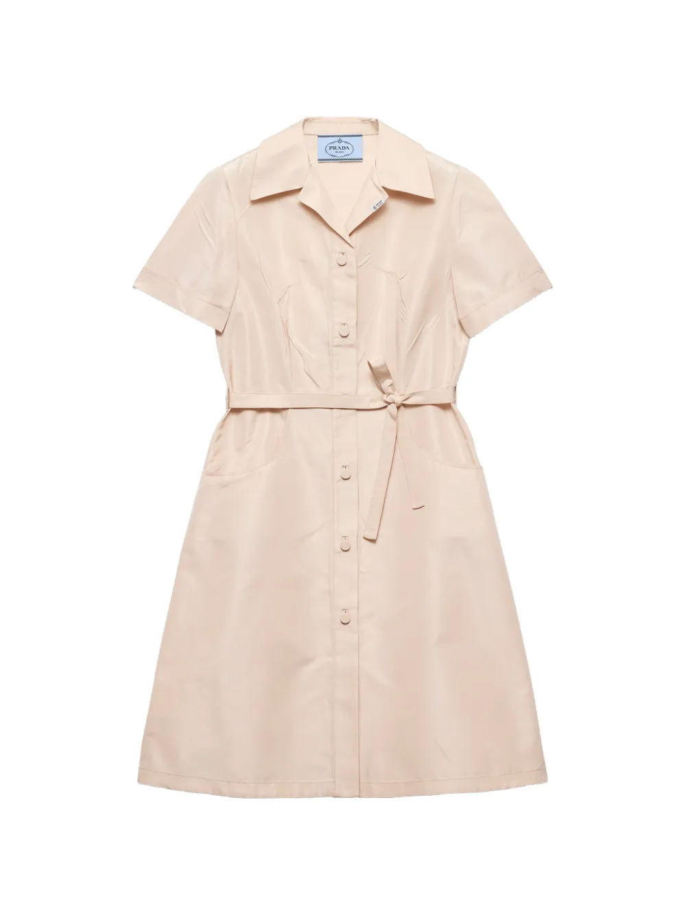 Prada faille shirt dress - Neutrals