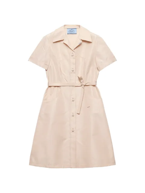 Prada faille shirt dress