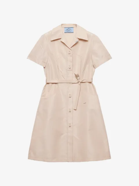 Prada faille shirt dress