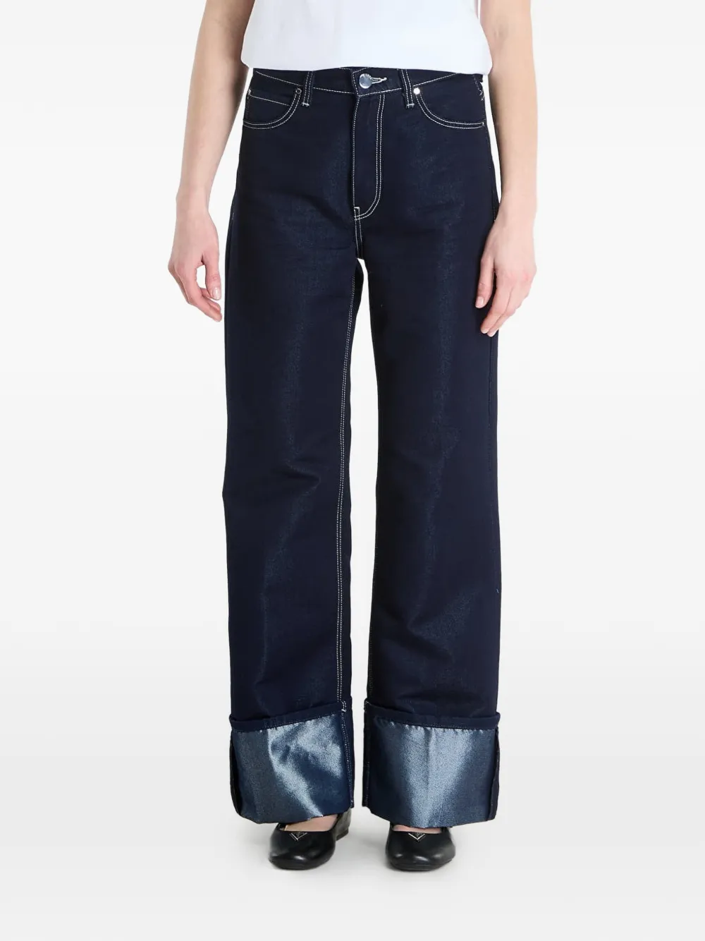 GUESS USA turn-up cuff jeans - Blu