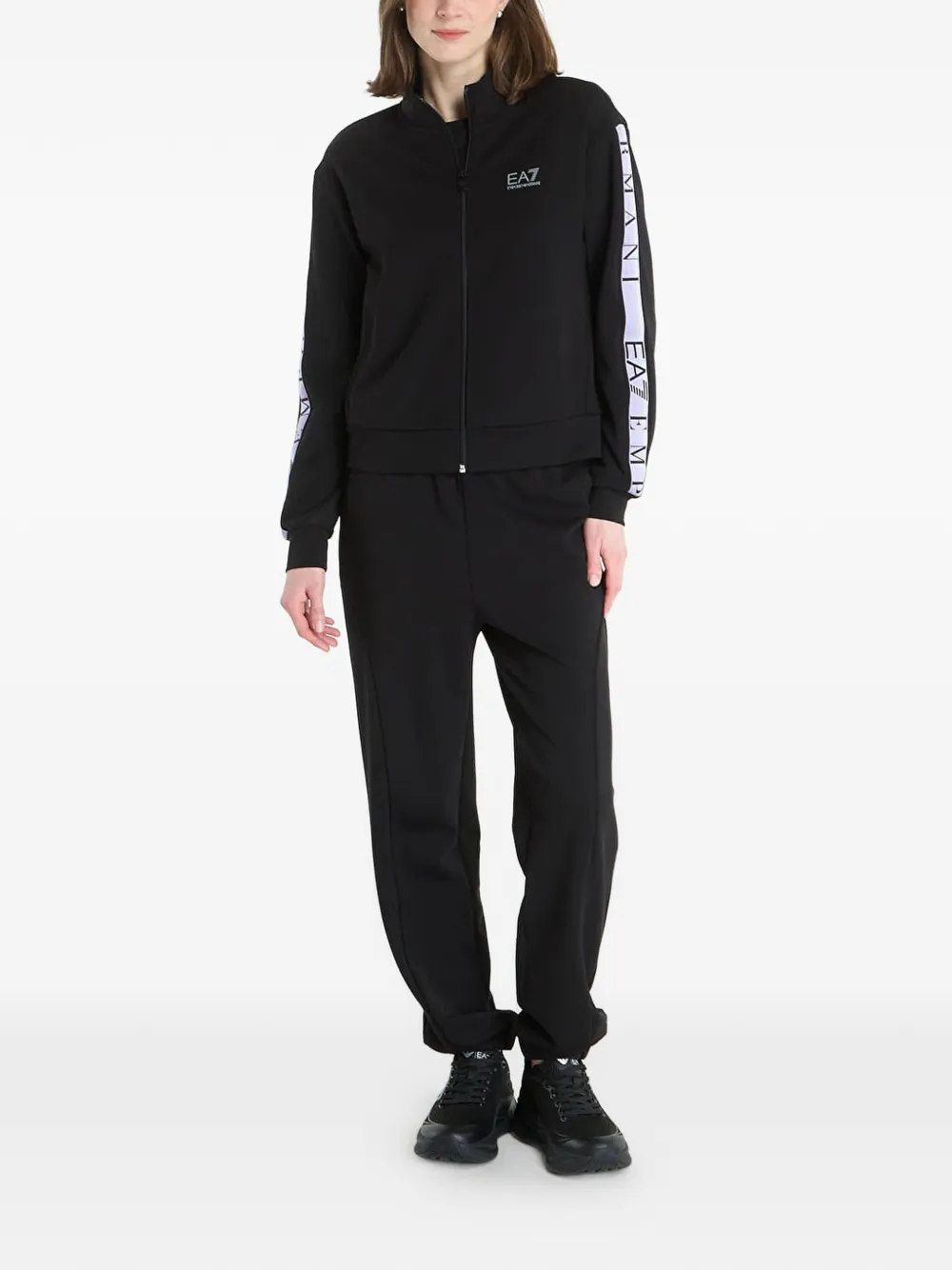 Ea7 Emporio Armani Jack met logoband Zwart