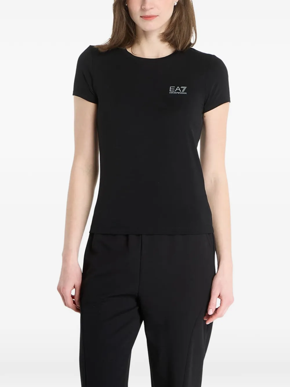 Ea7 Emporio Armani logo-print short-sleeve T-shirt - Nero