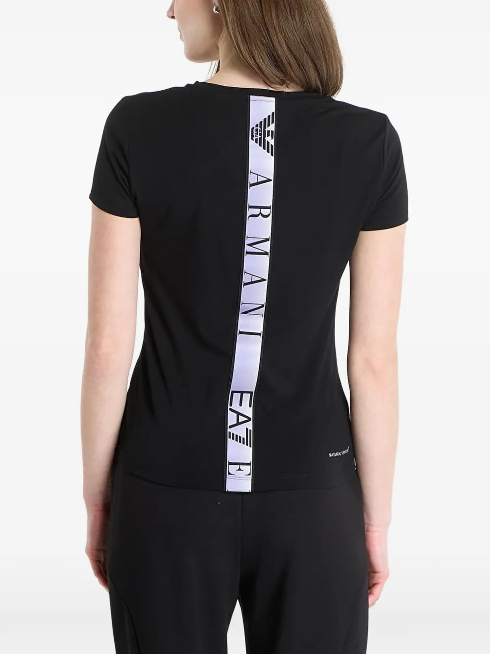 Ea7 Emporio Armani T-shirt met logoprint Zwart