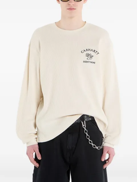 Carhartt WIP logo-print waffle-knit T-shirt