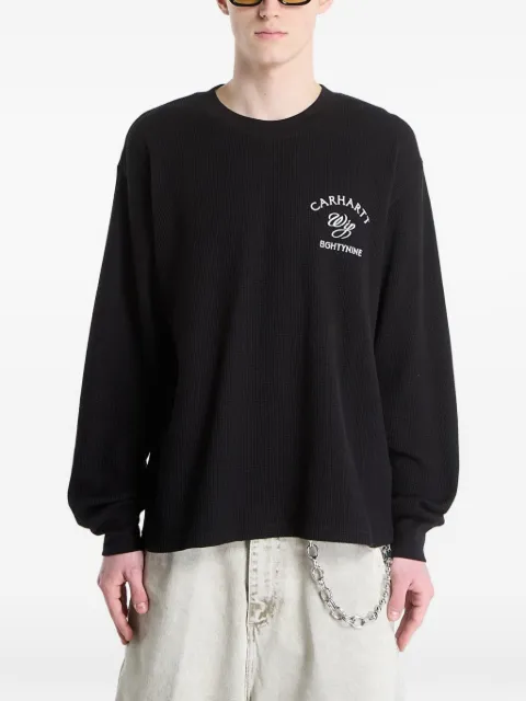 Carhartt WIP waffle-knit logo-print T-shirt