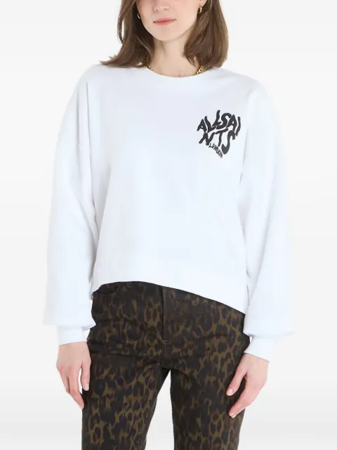 AllSaints Orlando Lila logo-print sweatshirt