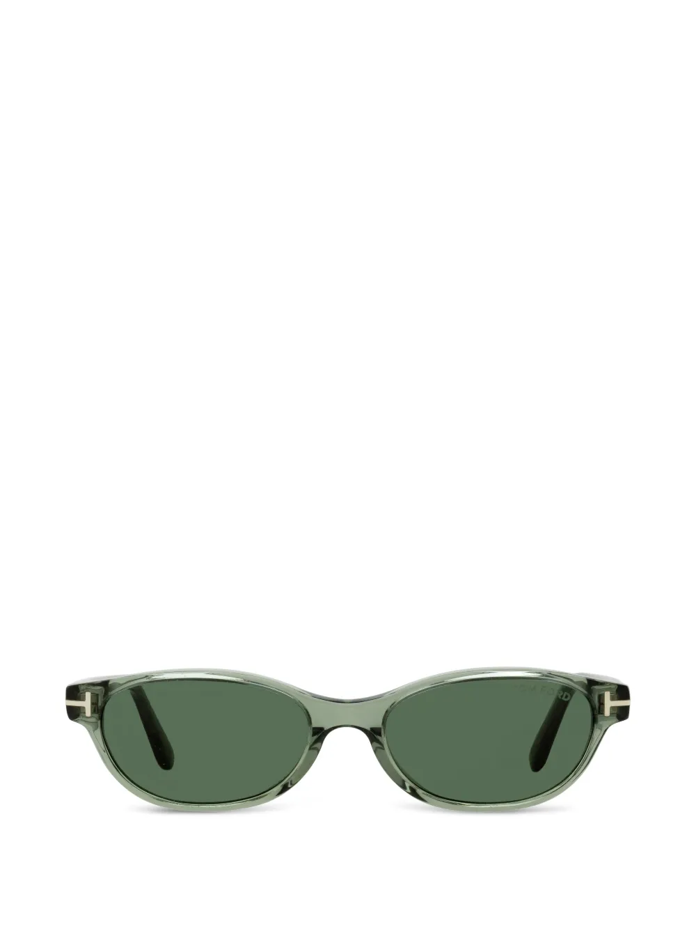 TOM FORD Eyewear Chloe oval-frame sunglasses - Verde