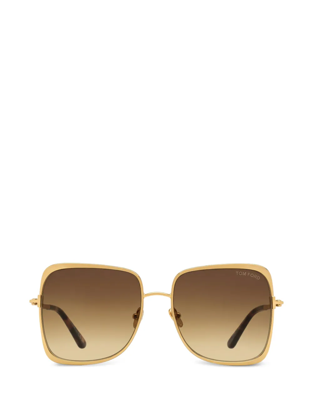 TOM FORD Eyewear Tara square-frame sunglasses - Gold