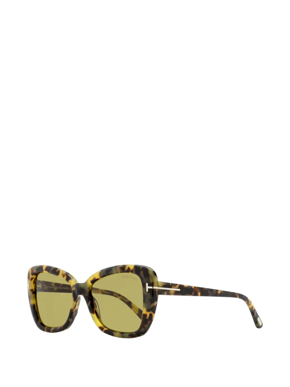 TOM FORD Eyewear Maeve zonnebril met vlindermontuur Bruin