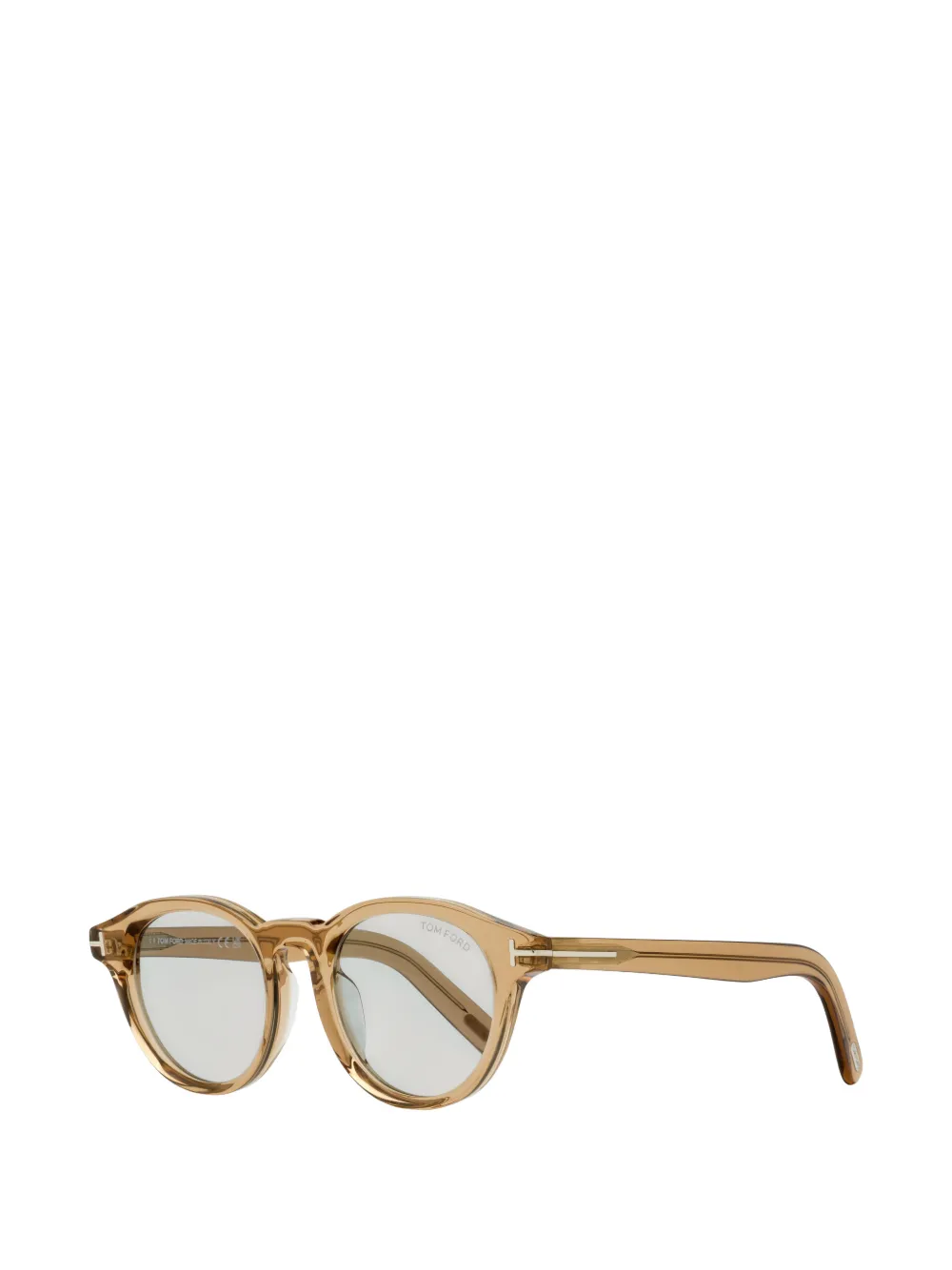 TOM FORD Eyewear Alternative Fit round-frame sunglasses - Toni neutri