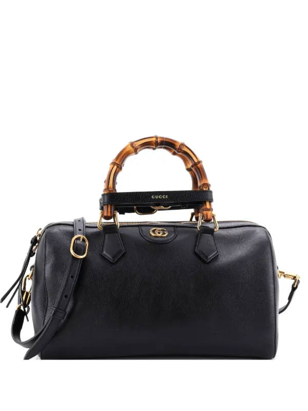 Gucci Pre-Owned ダイアナ NM バンブー ハンドル ボストン レザー
