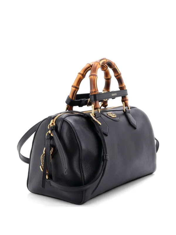 Gucci Pre-Owned ダイアナ NM バンブー ハンドル ボストン レザー