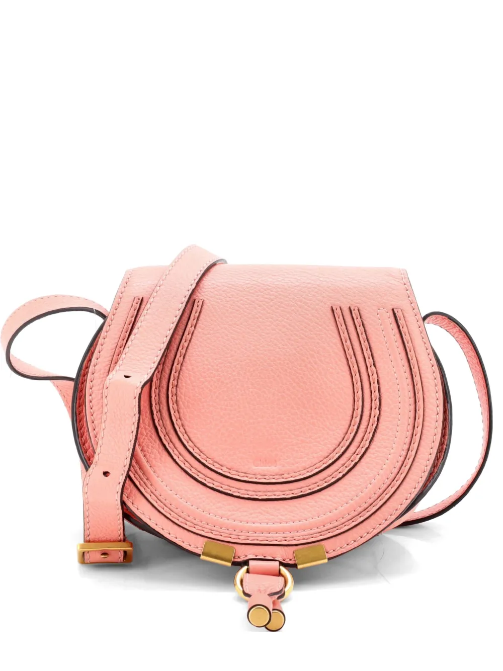 Chloé Pre-Owned Marcie Leather Mini crossbody bag - Rosa