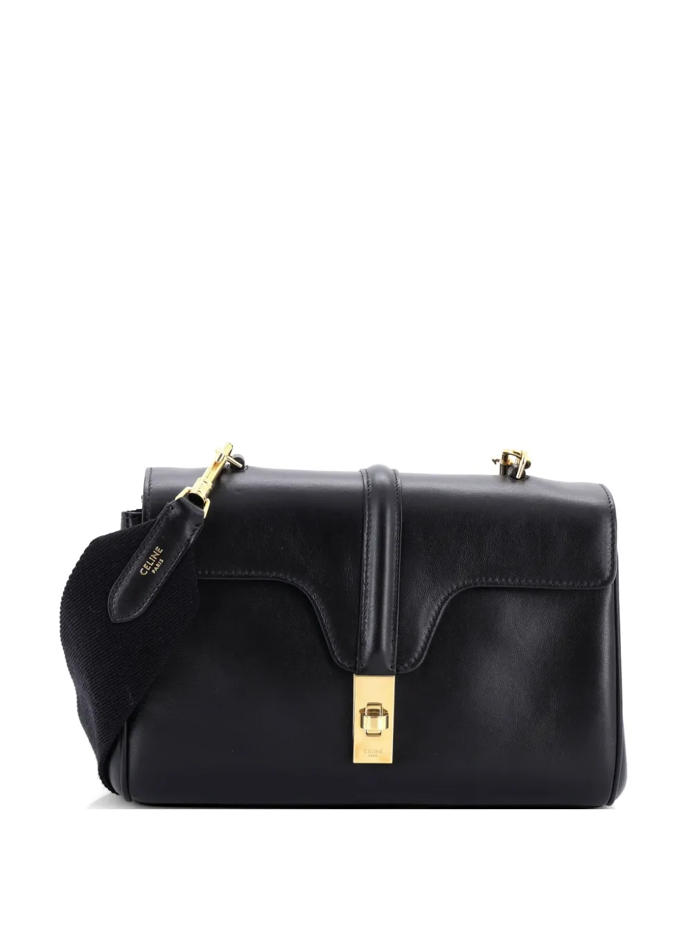 Celine Pre-Owned Soft 16 Bag Smooth Calfskin Teen shoulder bag - Nero