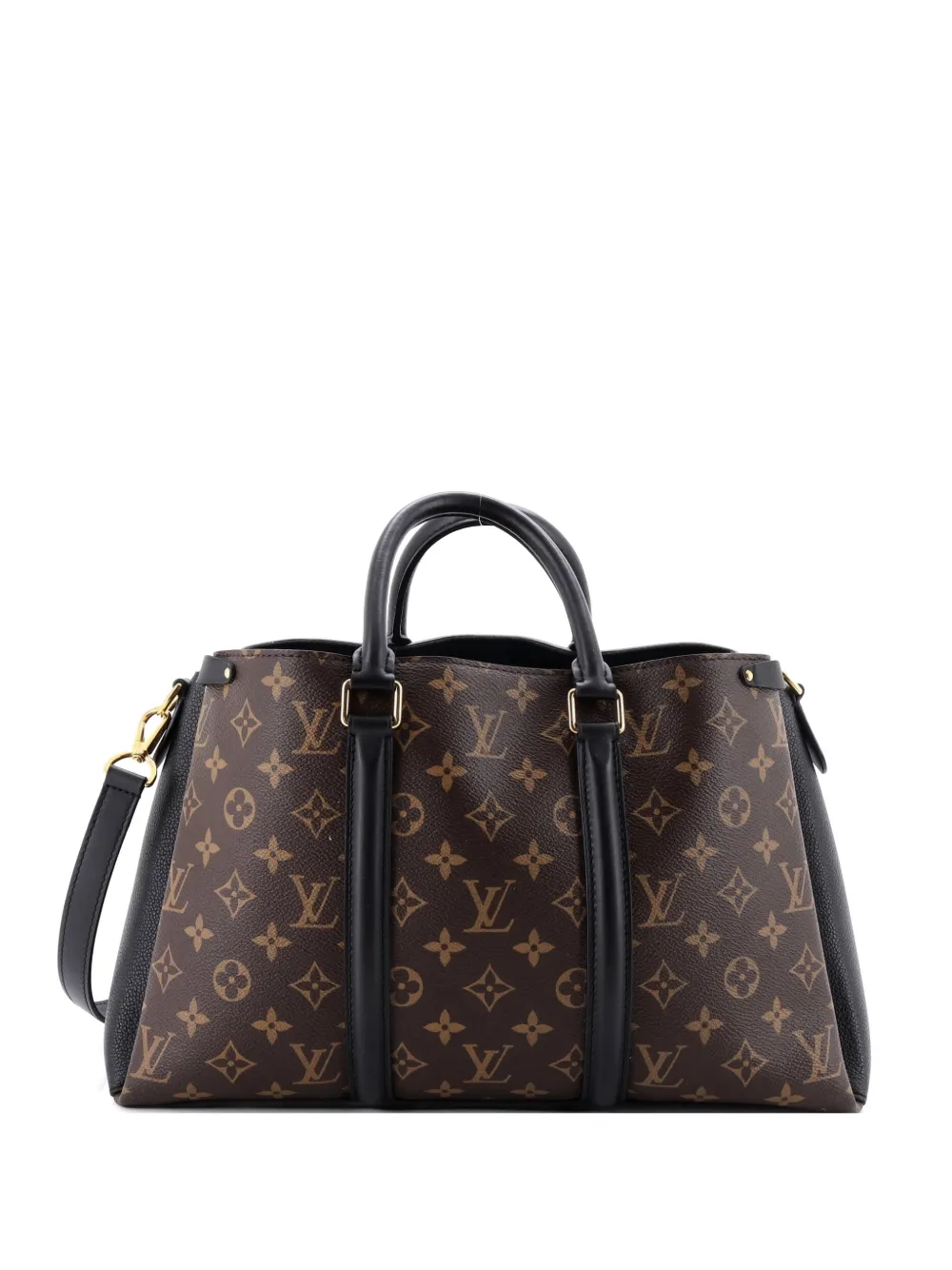 Louis Vuitton Pre-Owned Soufflot Monogram Canvas with Leather MM tote bag - Marrone