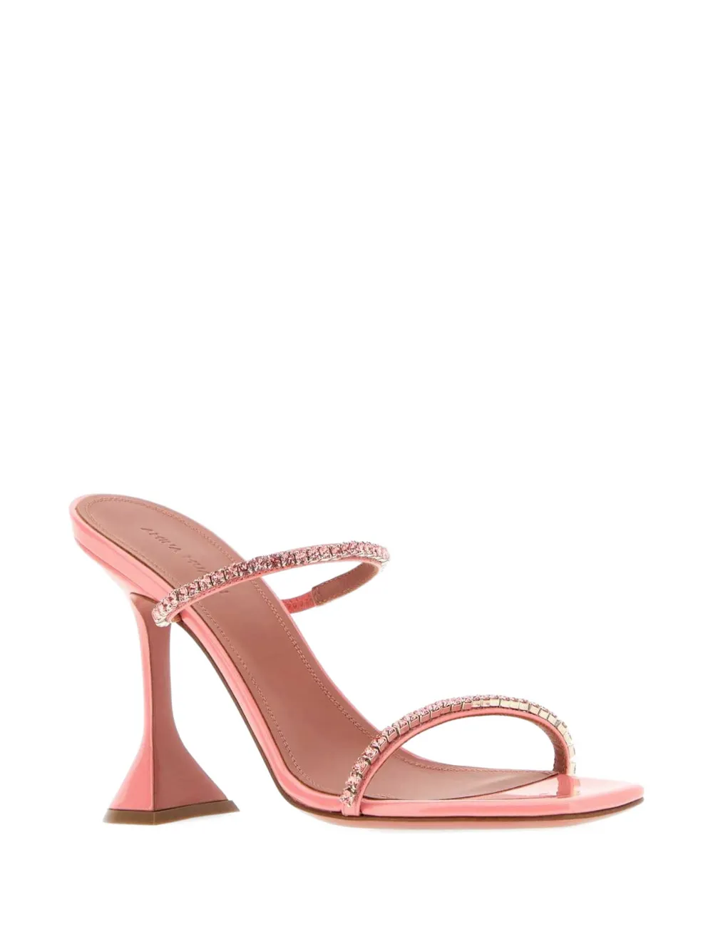 Amina Muaddi Gilda 70 crystal-embellished mules Roze