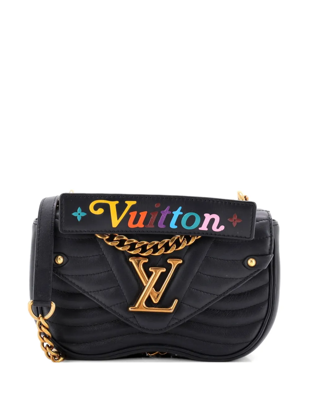 Louis Vuitton Pre-Owned New Wave Chain Bag Quilted Leather PM shoulder bag - Nero