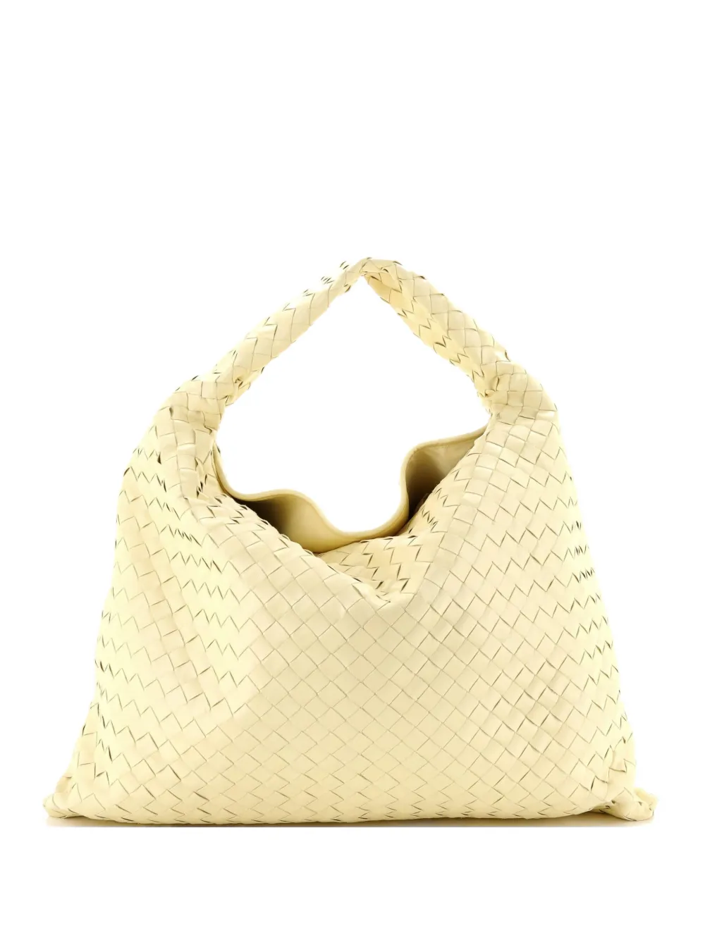 Bottega Veneta Pre-Owned Hop Intrecciato Leather Large hobo bag - Yellow