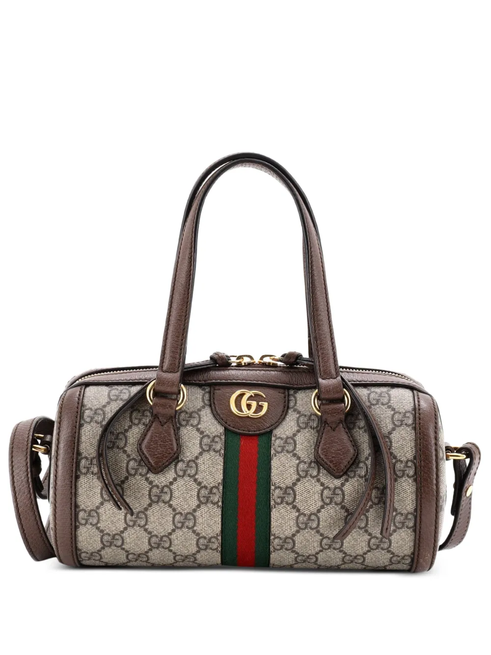 Gucci Pre-Owned Ophidia Boston Bag GG Coated Canvas Small satchel - Marrone