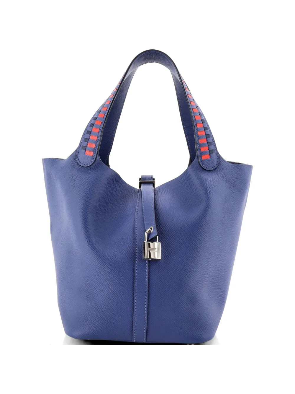 Hermès Pre-Owned Picotin Lock Bag Tressage Epsom MM tote bag - Blu
