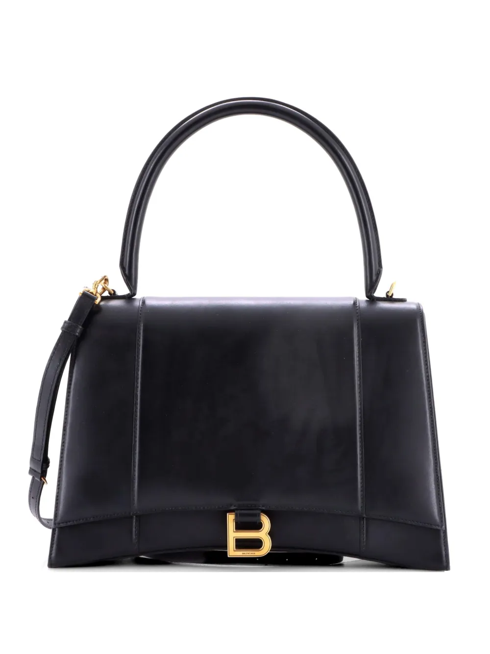 Balenciaga Pre-Owned Hourglass Top Handle Bag Leather New Medium satchel - Nero