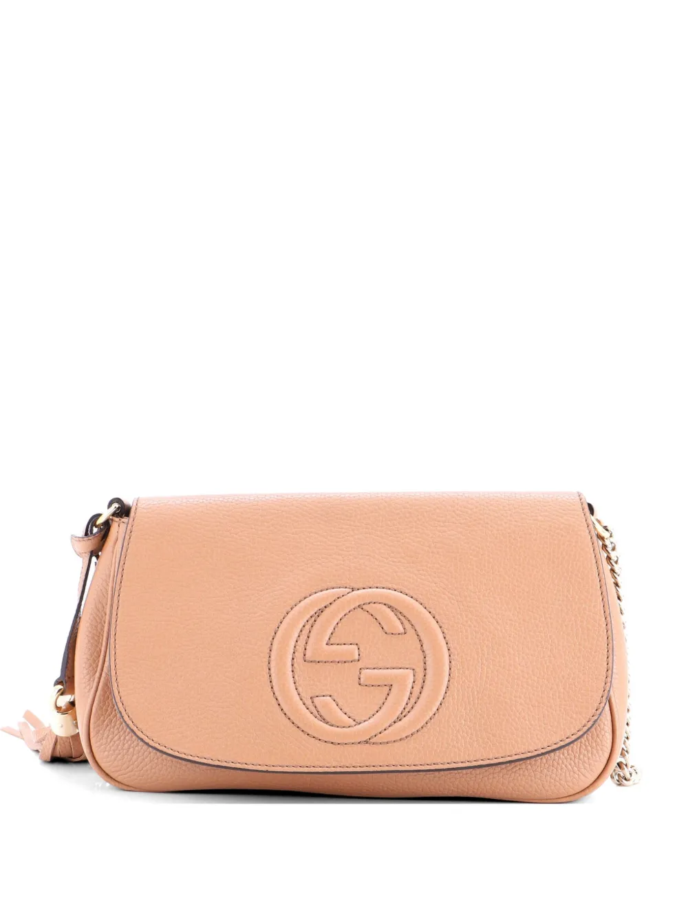 Gucci Pre-Owned Soho Chain Leather Medium crossbody bag - Toni neutri