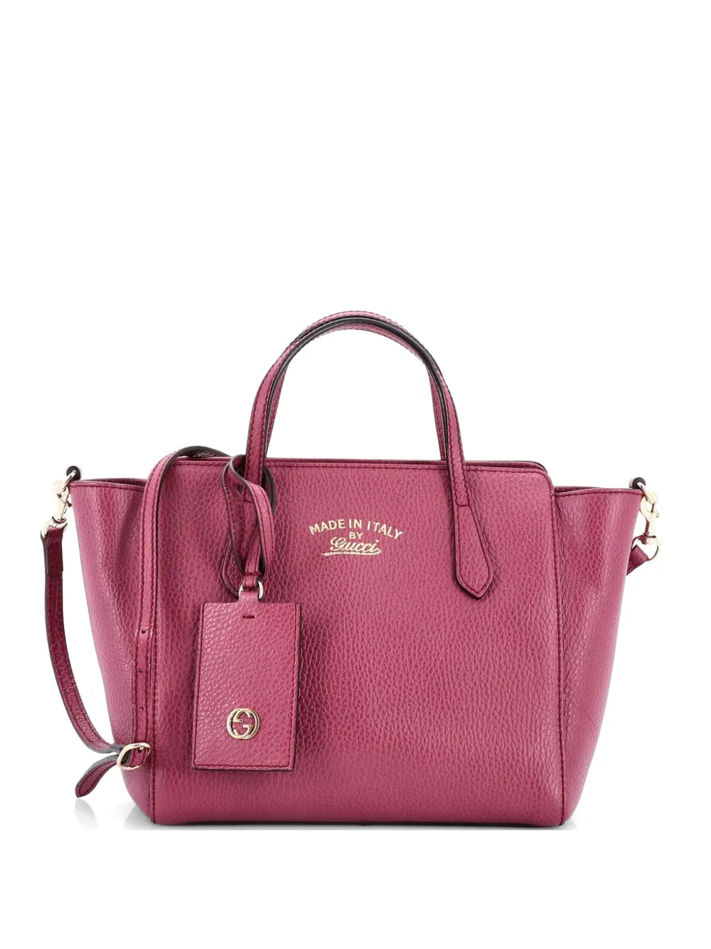 Gucci Pre-Owned Swing Tote Leather Mini crossbody bag - Viola