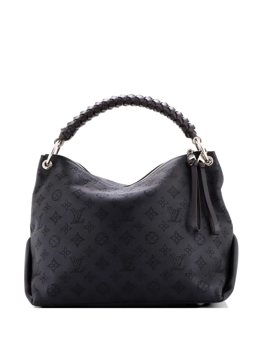 Louis Vuitton Pre-Owned Braided Handle Beaubourg Mahina Leather MM hobo bag - Nero