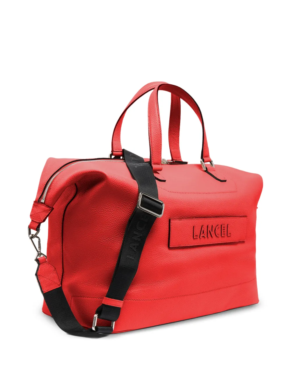 Lancel Ninon de weekendtas met logo Rood