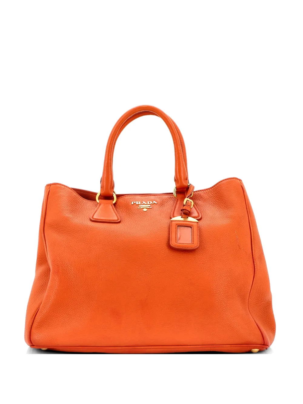 Prada Pre-Owned Convertible Shopper Vitello Daino Large tote bag - Arancione