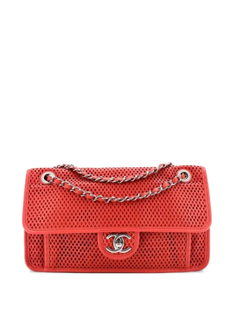 CHANEL Pre-Owned Up In The Air Flap Bag Perforated Leather Medium shoulder bag
