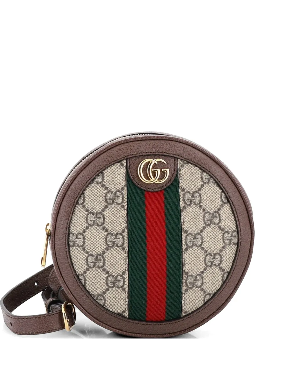 Gucci Pre-Owned Ophidia Round GG Coated Canvas Mini backpack - Marrone