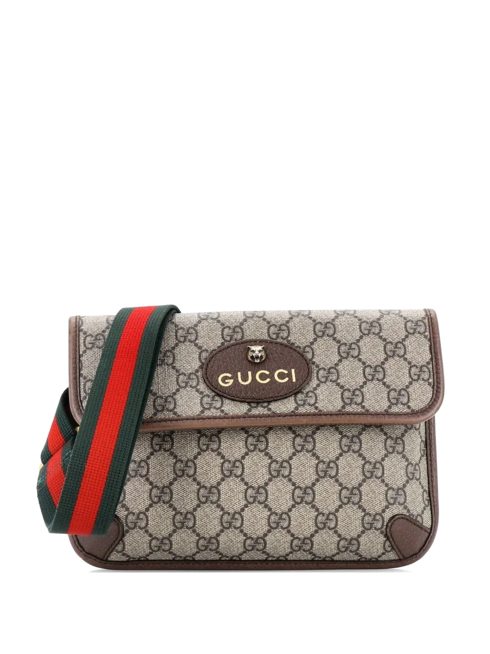 Gucci Pre-Owned Neo Vintage Flap GG Coated Canvas belt bag - Marrone