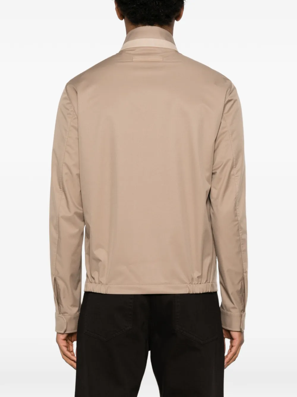 Zegna Jack met hoge hals Beige