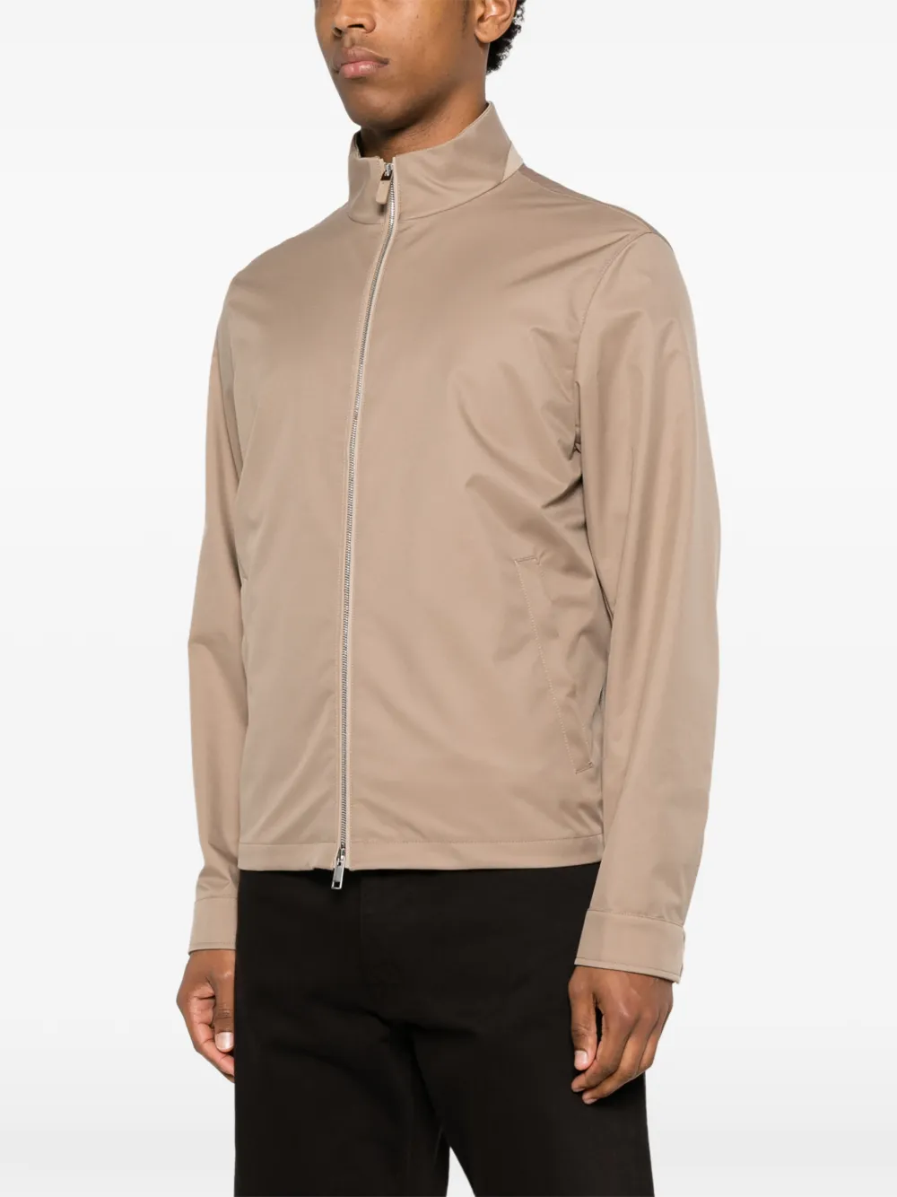 Zegna Jack met hoge hals Beige