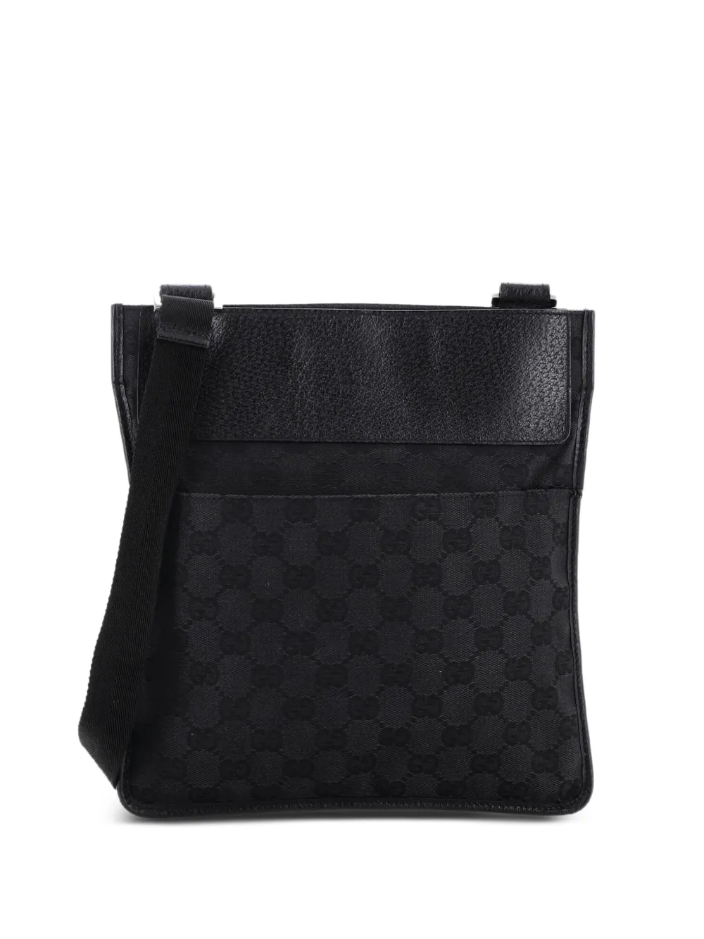 Gucci Pre-Owned Vintage Web GG Canvas with Leather Small crossbody bag - Nero