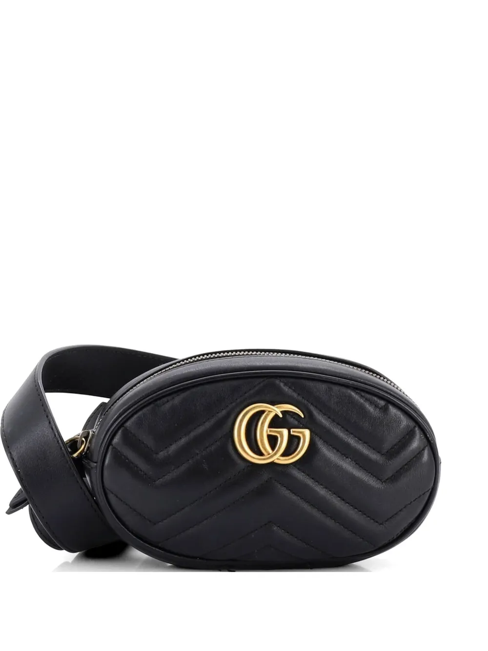 Gucci Pre-Owned GG Marmont Matelasse Leather belt bag - Nero