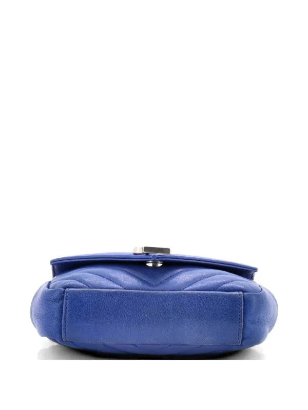 Saint Laurent Pre-Owned Classic Monogram Matelasse Chevron Leather