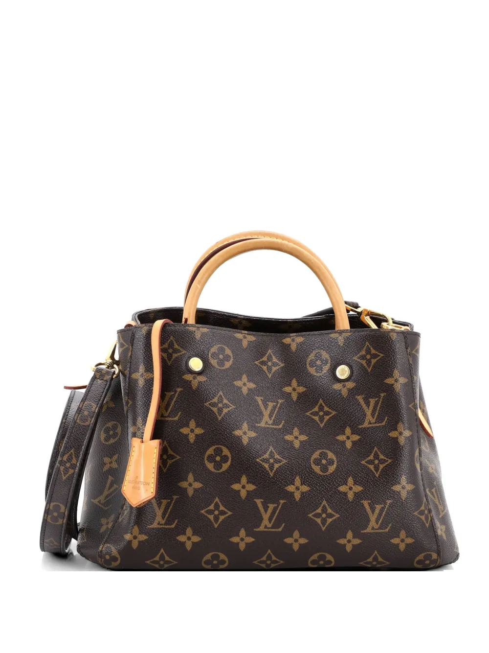 Louis Vuitton Pre-Owned Montaigne Handtasche Monogram Canvas-Umhängetasche - Braun