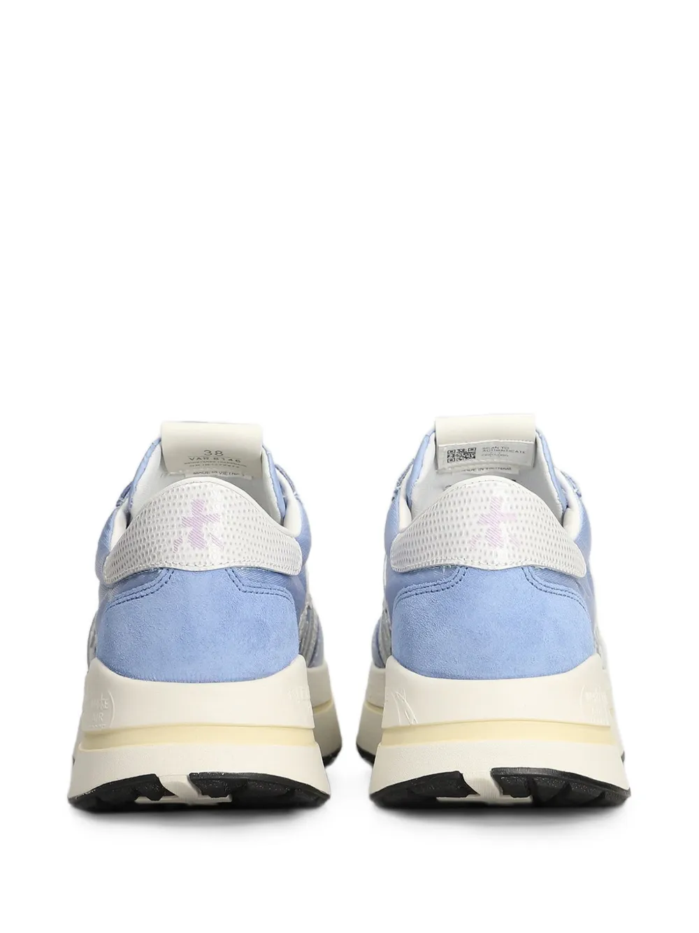 Premiata Bethcoin 8146 sneakers met vlakken en logopatch Blauw