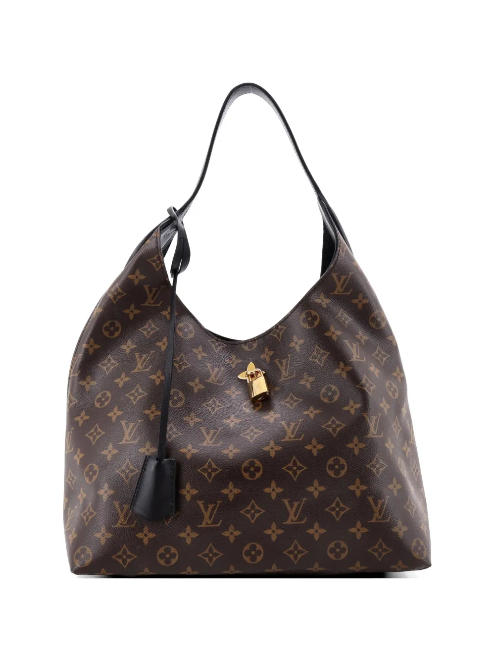 Louis Vuitton Pre-Owned Flower Monogram Canvas with Leather hobo bag - Marrone