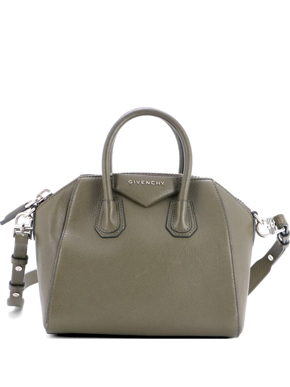 Givenchy Pre-Owned Antigona Bag Leather Mini crossbody bag - Verde