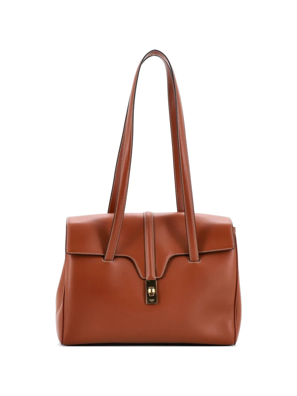 Celine Pre-Owned Soft 16 Bag Smooth Calfskin Medium shoulder bag - Marrone