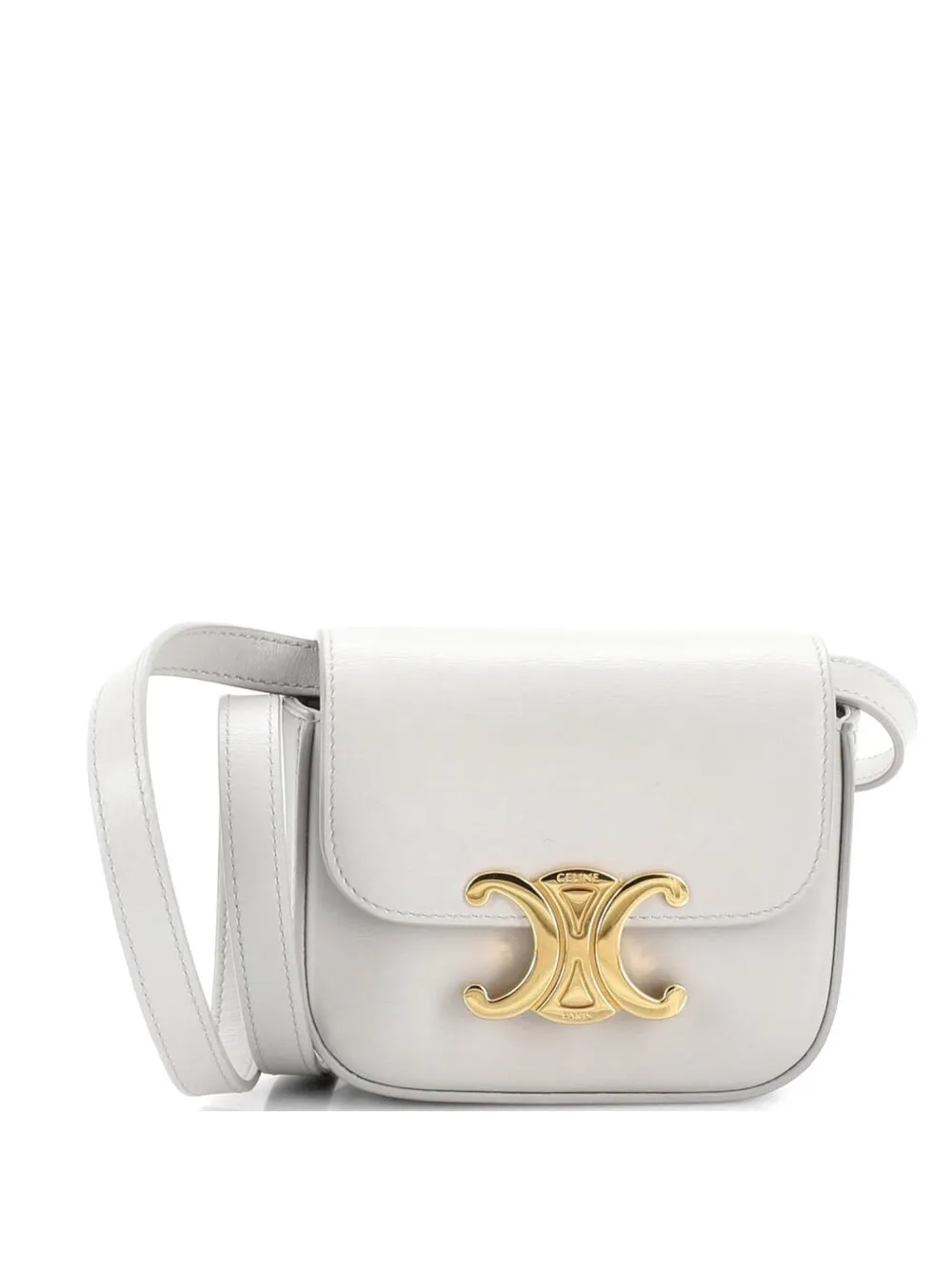 Celine Pre-Owned Claude Leather Mini shoulder bag - Grigio