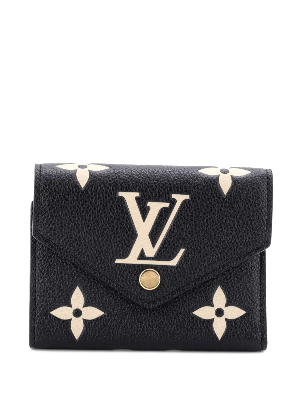 Louis Vuitton Pre-Owned Victorine Wallet Bicolor Monogram Empreinte Giant small wallets - Nero